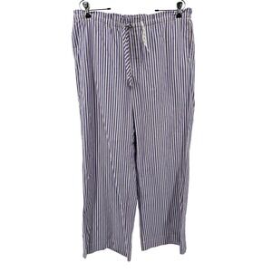 Kimchi Blue Pajama Pants Women L Purple Striped Urban Outfitters Cotton Lounge